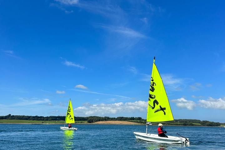 a boat sitting on top of a body of water