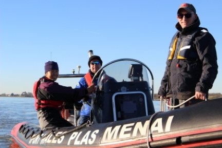 a group of people on a boat